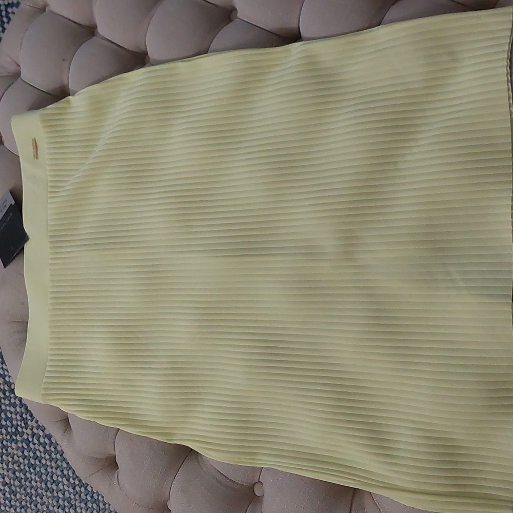 Marc New York Soft Yellow Pencil Skirt